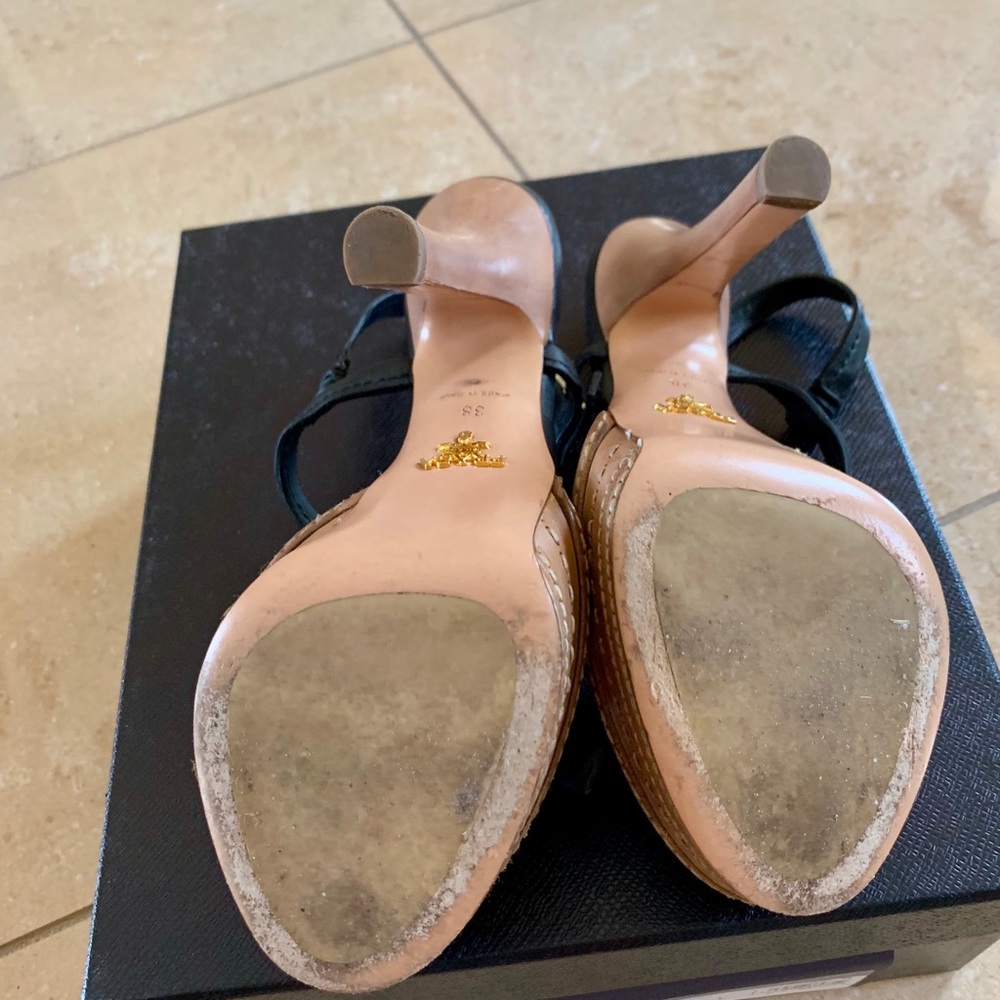 Prada Platform Slingback Sandals - Picture 5 of 6